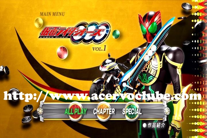 Kamen Rider OOO DVD Japonês